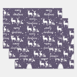 Personalisierte Weihnachten Geschenkpapier Set