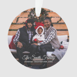 Personalisierte Weihnachten im Foto Ornament