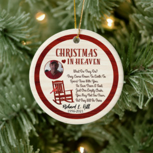 Personalisierte Weihnachten im Himmel Keramik Ornament