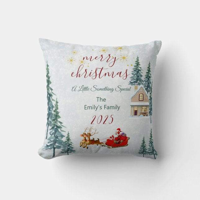 Personalisierte Weihnachten Kissen (Vorderseite)