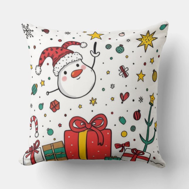 personalisierte Weihnachten Kissen (Vorderseite)
