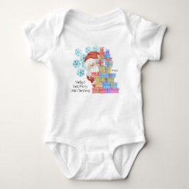 Personalisierte Weihnachten Niedlicher Weihnachtsm Baby Strampler