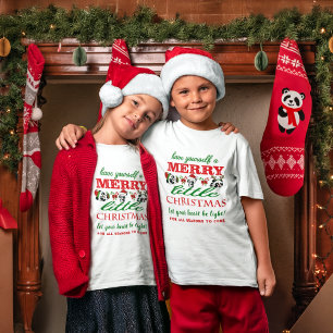 Personalisierte Weihnachten Pandas T-Shirt