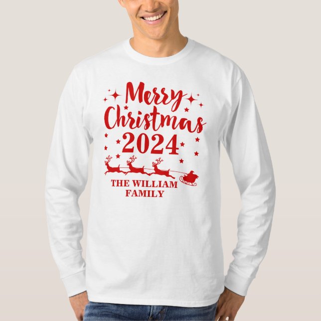 Personalisierte Weihnachten T-Shirt (Vorderseite)