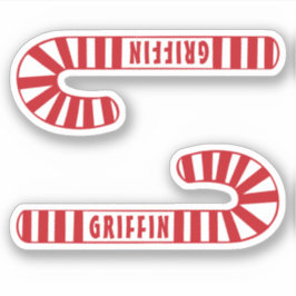 Personalisierte Weihnachts-Candy-Geschenktasten Aufkleber