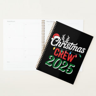 Personalisierte Weihnachts-Crew 2025 Xmas-Familie Planer