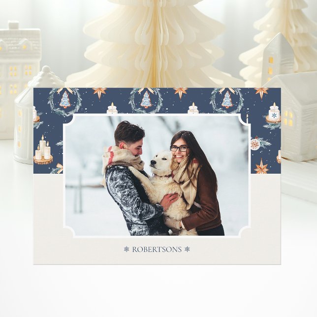 Personalisierte Weihnachts-Fotokarte mit Familienn Karte (Von Creator hochgeladen)