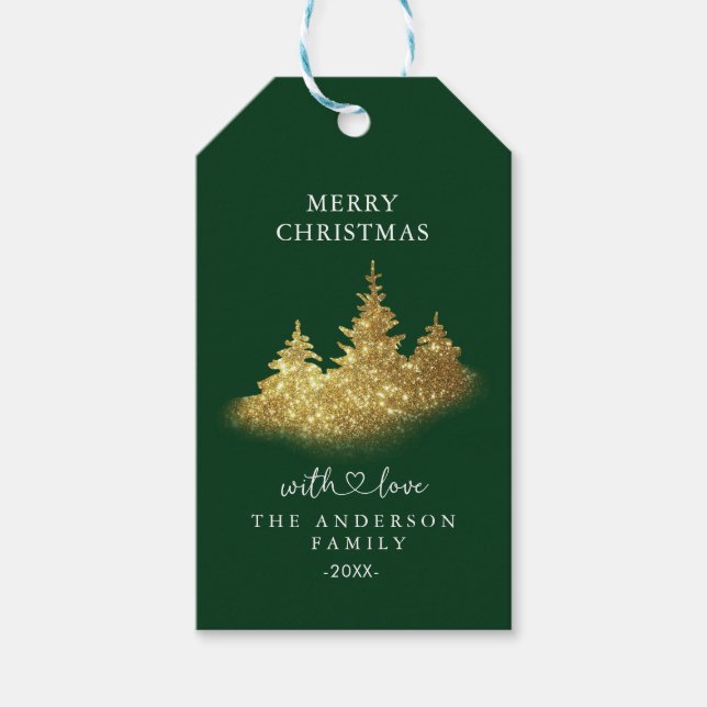 Personalisierte Weihnachts- Geschenkanhänger (Vorderseite)