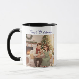 Personalisierte Weihnachts-Kapuzenjacke für Kinder Tasse