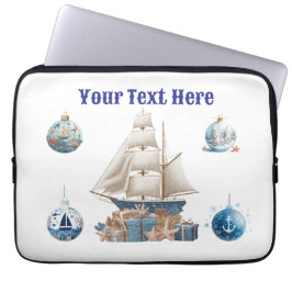 "Personalisierte Weihnachts-Laptop-Tasche - Fest Laptopschutzhülle