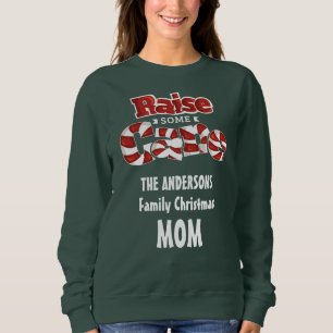 Personalisierte Weihnachts-Matching-Mama Sweatshirt