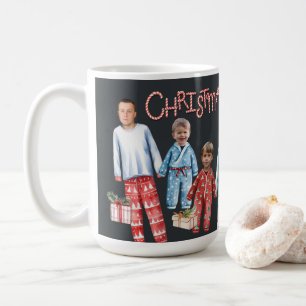 Personalisierte Weihnachts Pajamas Foto Tasse