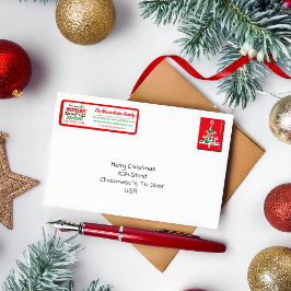 Personalisierte Weihnachts-Pandas-Adresslisten
