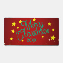 Personalisierte Weihnachts-Schreibtischunterlage