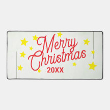 Personalisierte Weihnachts-Schreibtischunterlage
