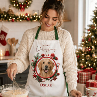 Personalisierte Weihnachts-Schürze mit Haustierfot Schürze
