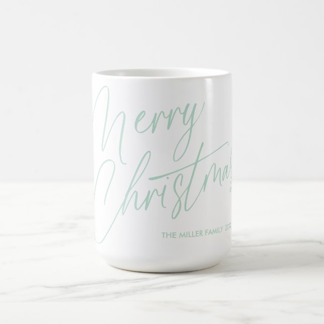 Personalisierte Weihnachts-Script-Tasse | Custom Kaffeetasse (Mittel)