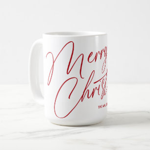 Personalisierte Weihnachts-Script-Tasse   Custom Kaffeetasse