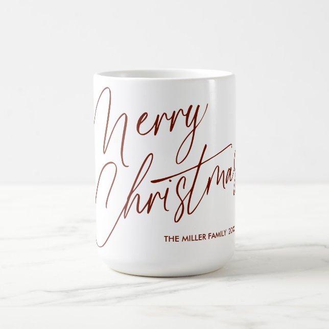 Personalisierte Weihnachts-Script-Tasse | Custom Kaffeetasse (Mittel)