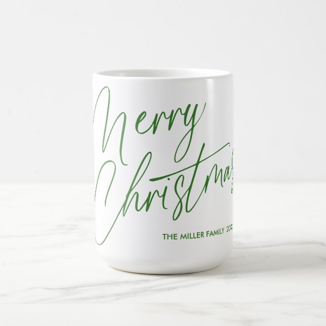 Personalisierte Weihnachts-Script-Tasse | Custom Kaffeetasse (Mittel)