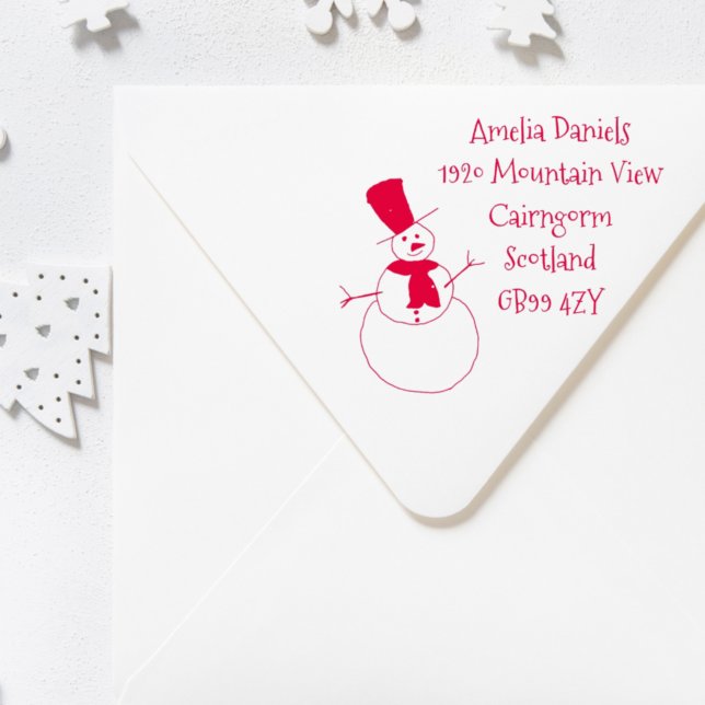 Personalisierte Weihnachtsadresse Permastempel (Von Creator hochgeladen)