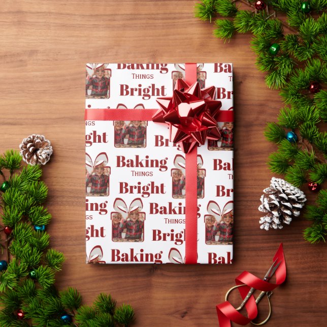 Personalisierte Weihnachtsback-Foto  Geschenkpapier (Feiertagsgeschenk)