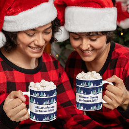 Personalisierte Weihnachtsbäume Niedlicher Winter Kaffeetasse