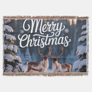 Personalisierte Weihnachtsdecke, individuelle Wurf Decke