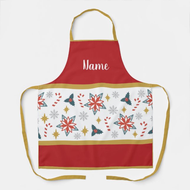 Personalisierte Weihnachtsdesigns Schürze (Vorderseite)