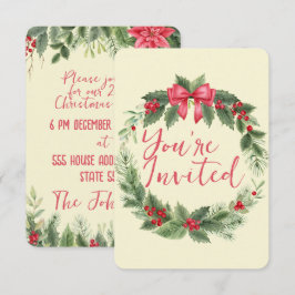 Personalisierte Weihnachtsfeier Einladung
