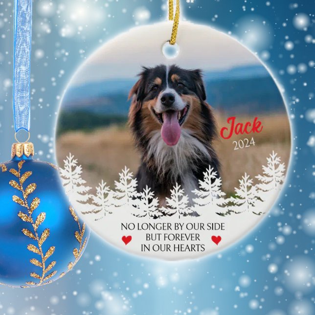 Personalisierte Weihnachtsfeier für Hunde Keramik Ornament (Von Creator hochgeladen)