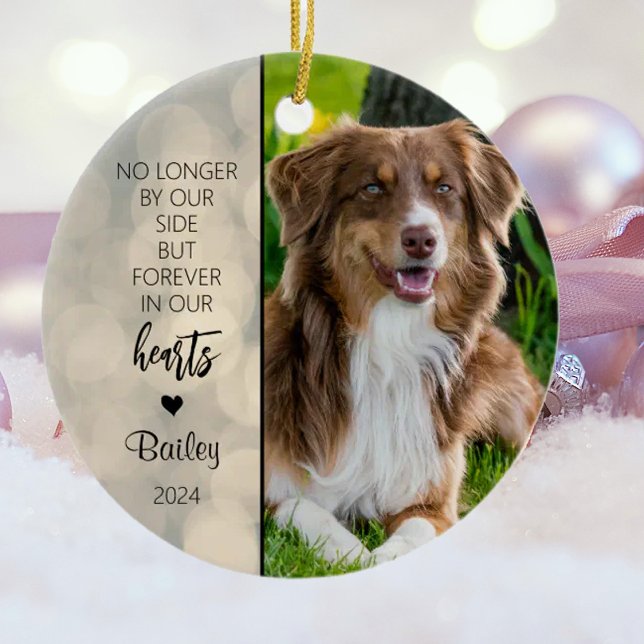 Personalisierte Weihnachtsfeier für Hunde Keramik Ornament (Von Creator hochgeladen)