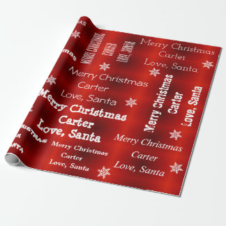 Personalisierte Weihnachtsfeier Geschenkpapier