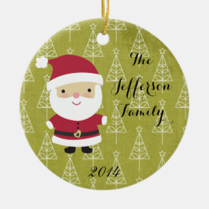 Personalisierte Weihnachtsfeier Keramik Ornament