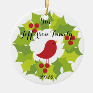 Personalisierte Weihnachtsfeier Keramik Ornament