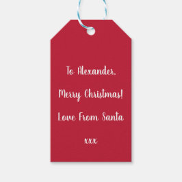 Personalisierte Weihnachtsfeier Liebe vom Weihnach Geschenkanhänger