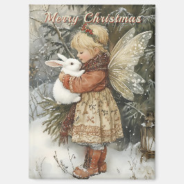 Personalisierte Weihnachtsfeier mit Bunny Magnet