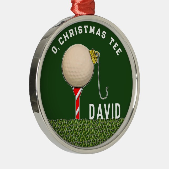 Personalisierte Weihnachtsfeier Ornament Aus Metall (Rechts)