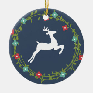 Personalisierte Weihnachtsfeiertage Keramik Ornament