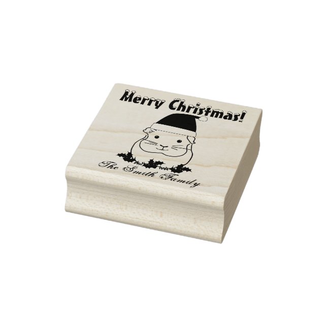 Personalisierte Weihnachtsferien-Guinea Gummistempel (Stempel)