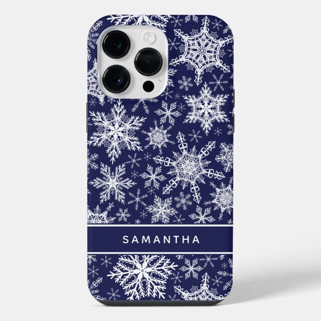 Personalisierte Weihnachtsfliege iPhone 14 Pro Max Hülle (Rückseite)