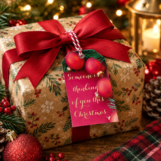 Personalisierte Weihnachtsgeschenkanhänger Geschenkanhänger