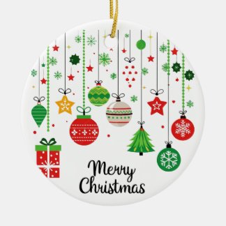 Personalisierte Weihnachtsgeschenke 2026 für Famil Keramik Ornament