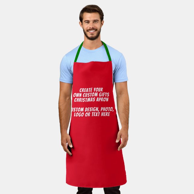 Personalisierte Weihnachtsgeschenke, Custom Christ Schürze (Getragen)