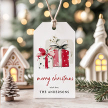 Personalisierte Weihnachtsgeschenke im Wasserfarbl