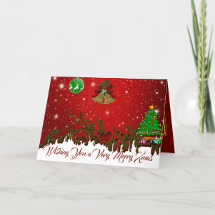Personalisierte Weihnachtsgrüße Feiertagskarte