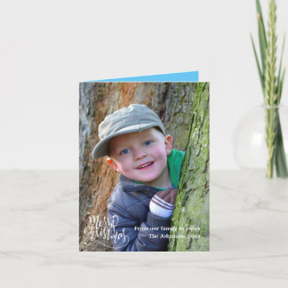 Personalisierte Weihnachtsgrüße Fotokarte Feiertagskarte