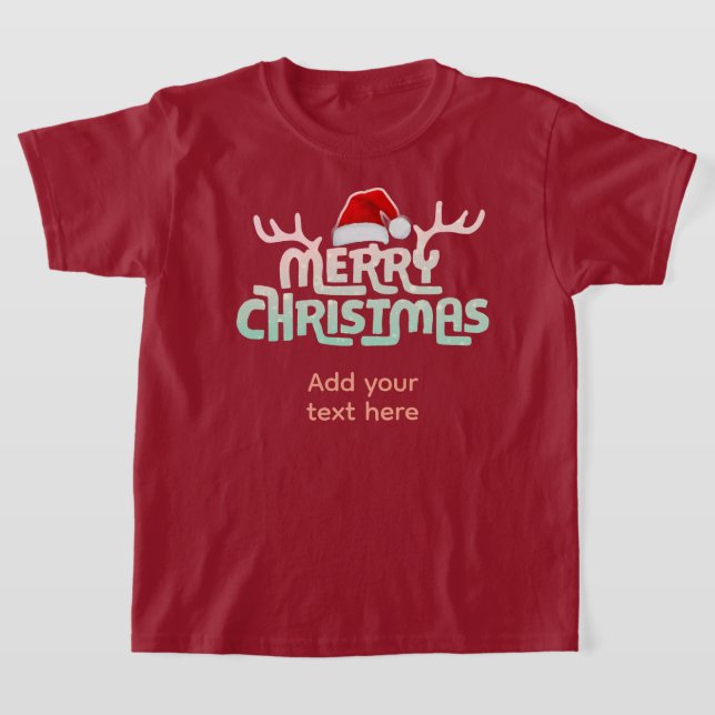 Personalisierte Weihnachtshirts für Kinder T-Shirt (Ablage )