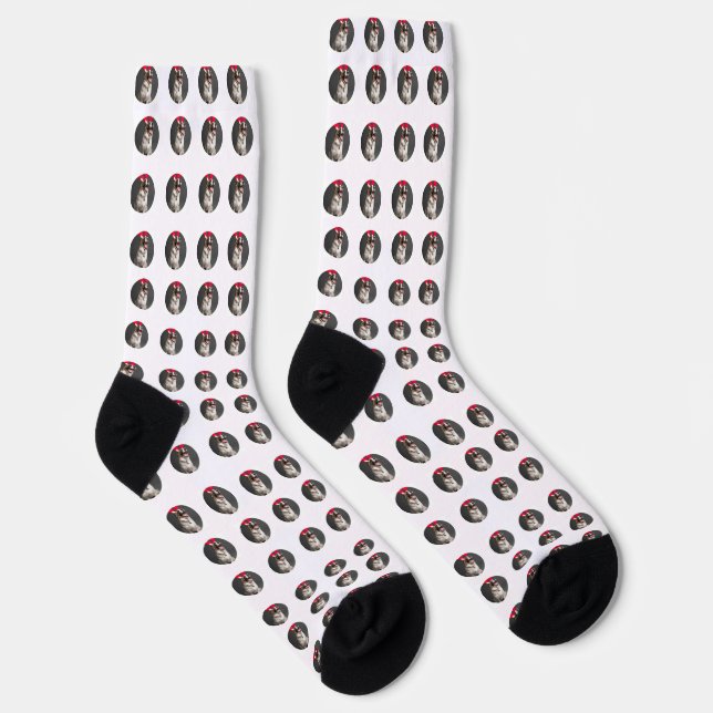 Personalisierte Weihnachtshundsocken Socken (Rechts)