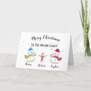 Personalisierte Weihnachtskarte Dankeskarte